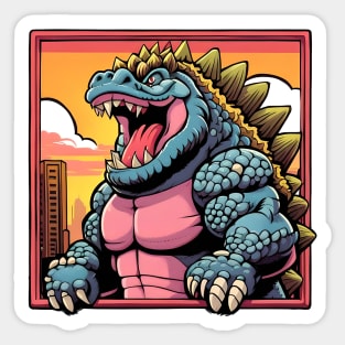 Himbo Godzilla, King of Beef Sticker